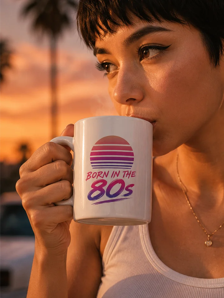 Born in the 80s Neon Retro Mug product image (1)
