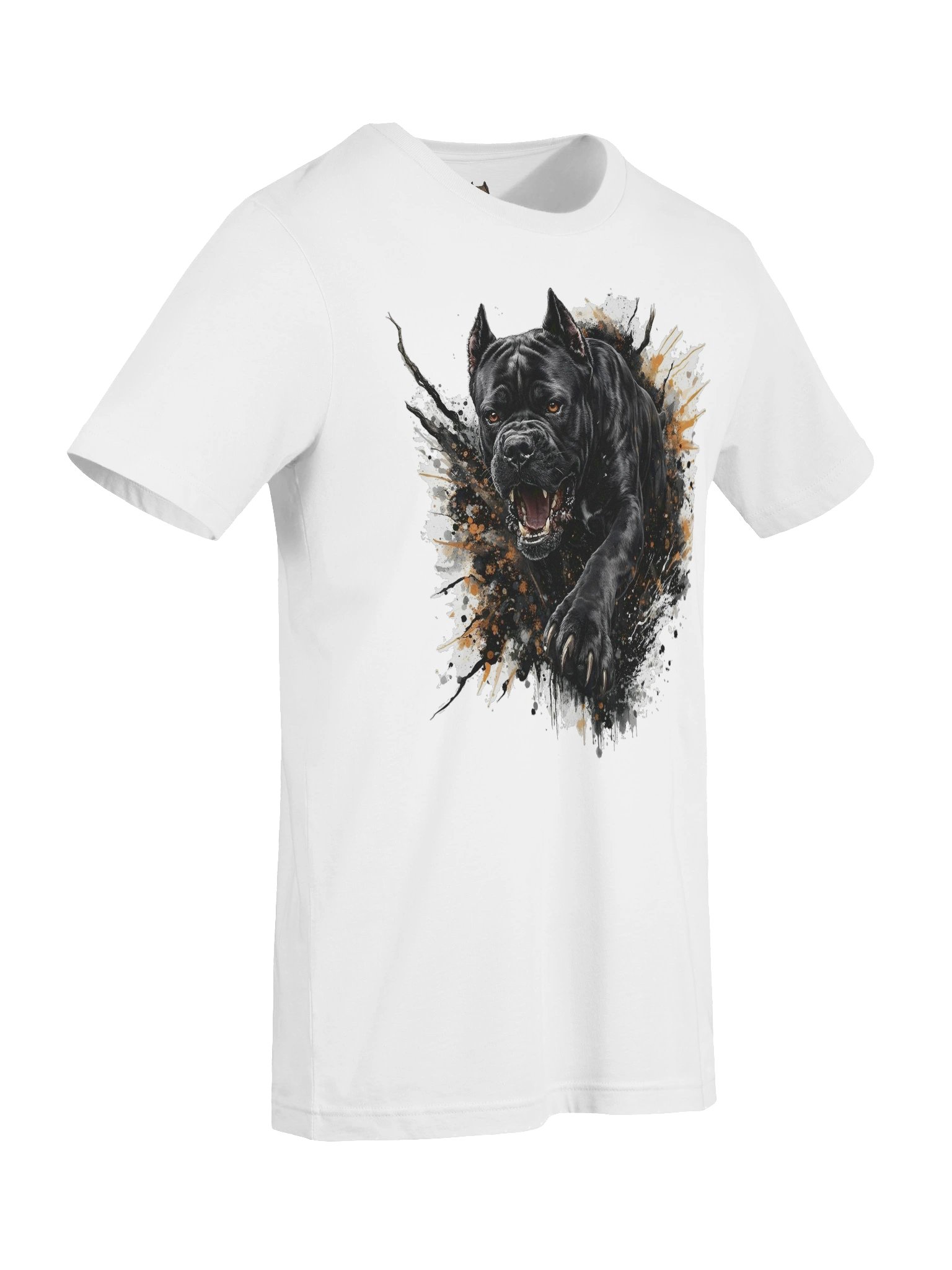 Fierce Black Cane Corso T-Shirt – Ink Splatter Italian Mastiff Attack Art Print | Guard Dog Shirt | Cane Corso Owner Gift product image (3)