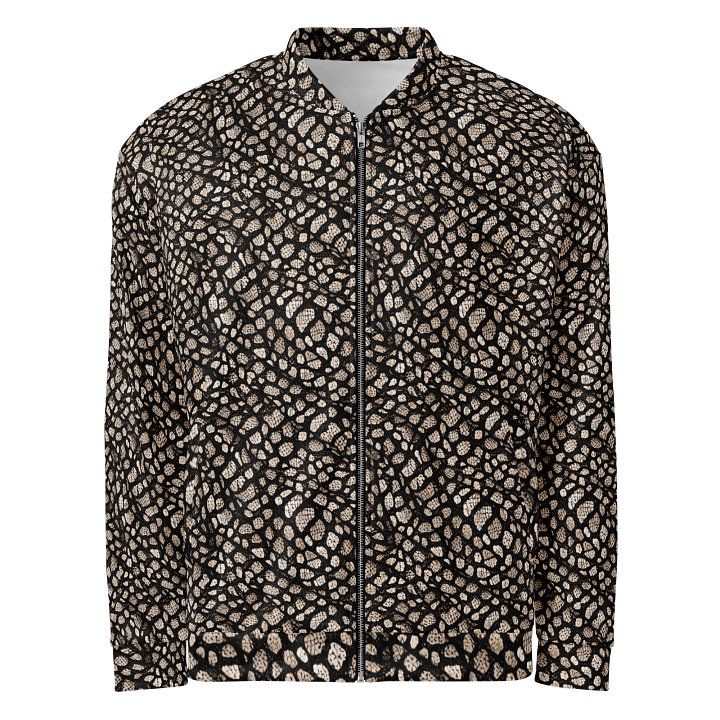 Brown Skin Snake Bomber Jacket product image (1)