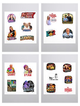 Vinyl Character Sticker Bundle Pack!