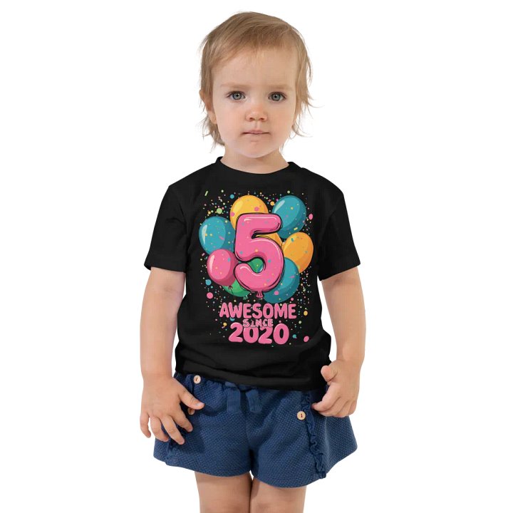 Awesome Since 2020 - 5th Birthday Toddler Tee product image (1)