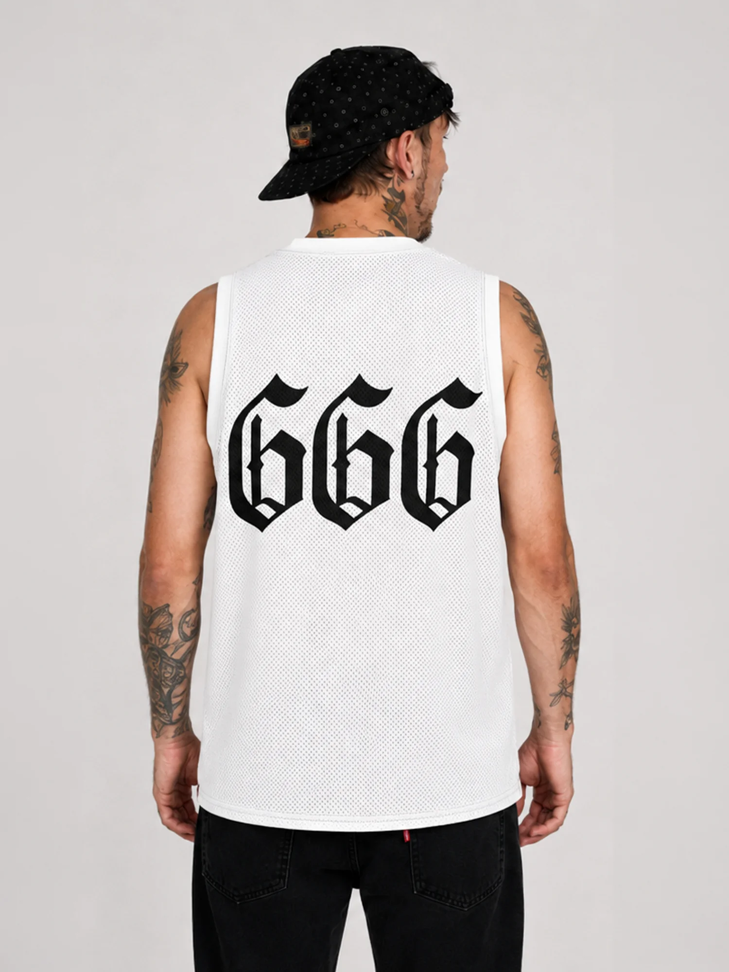 Adrenaline Crew 666 Basketball Jersey – White product image (3)
