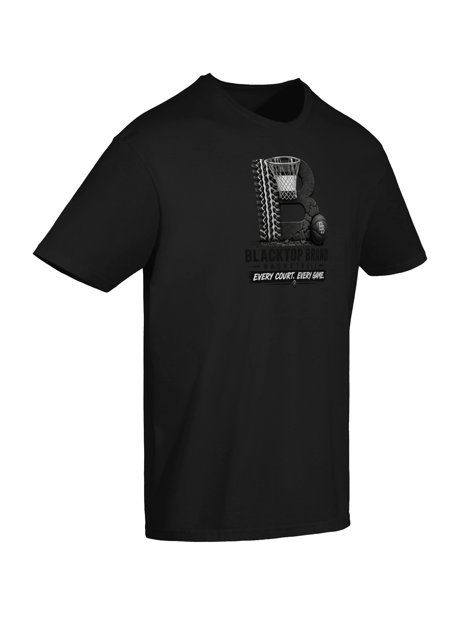 Blacktop Brand Basketball Logo Tee product image (6)