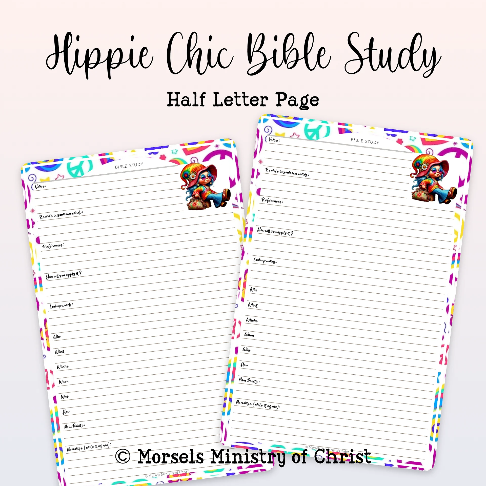 Hippie Chic Bible Study Sheets [020909] product image (1)