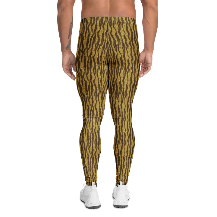 Bold Men's Leggings with Golden Brown Fur Print product image (2)
