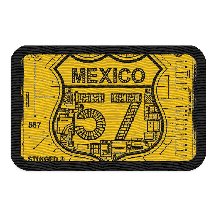 Mexico 57 Road Badge Patch | Mel’s Angels Cross-Border Crew Emblem product image (1)