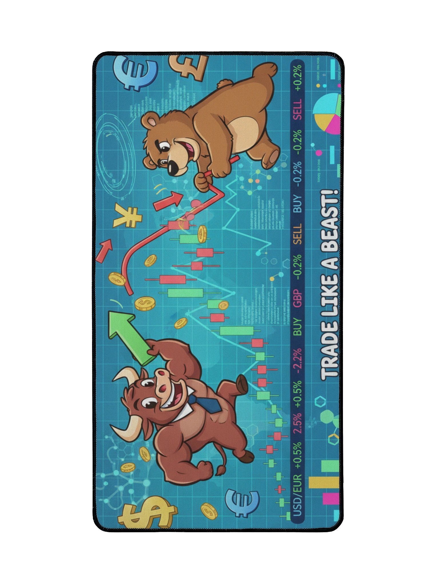 Deskmat Cartoon "Trade like a beast!" product image (4)