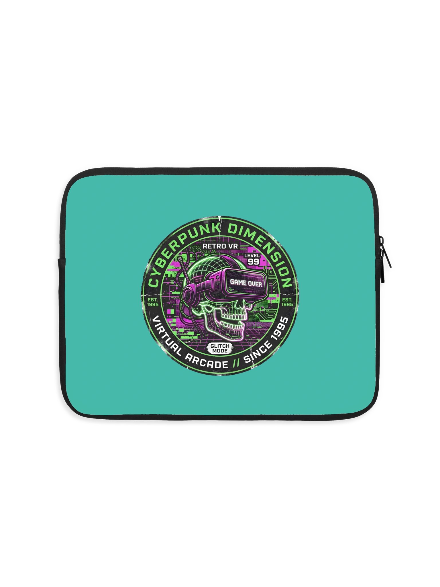 Cyberpunk Dimension Retro VR Laptop Sleeve product image (1)