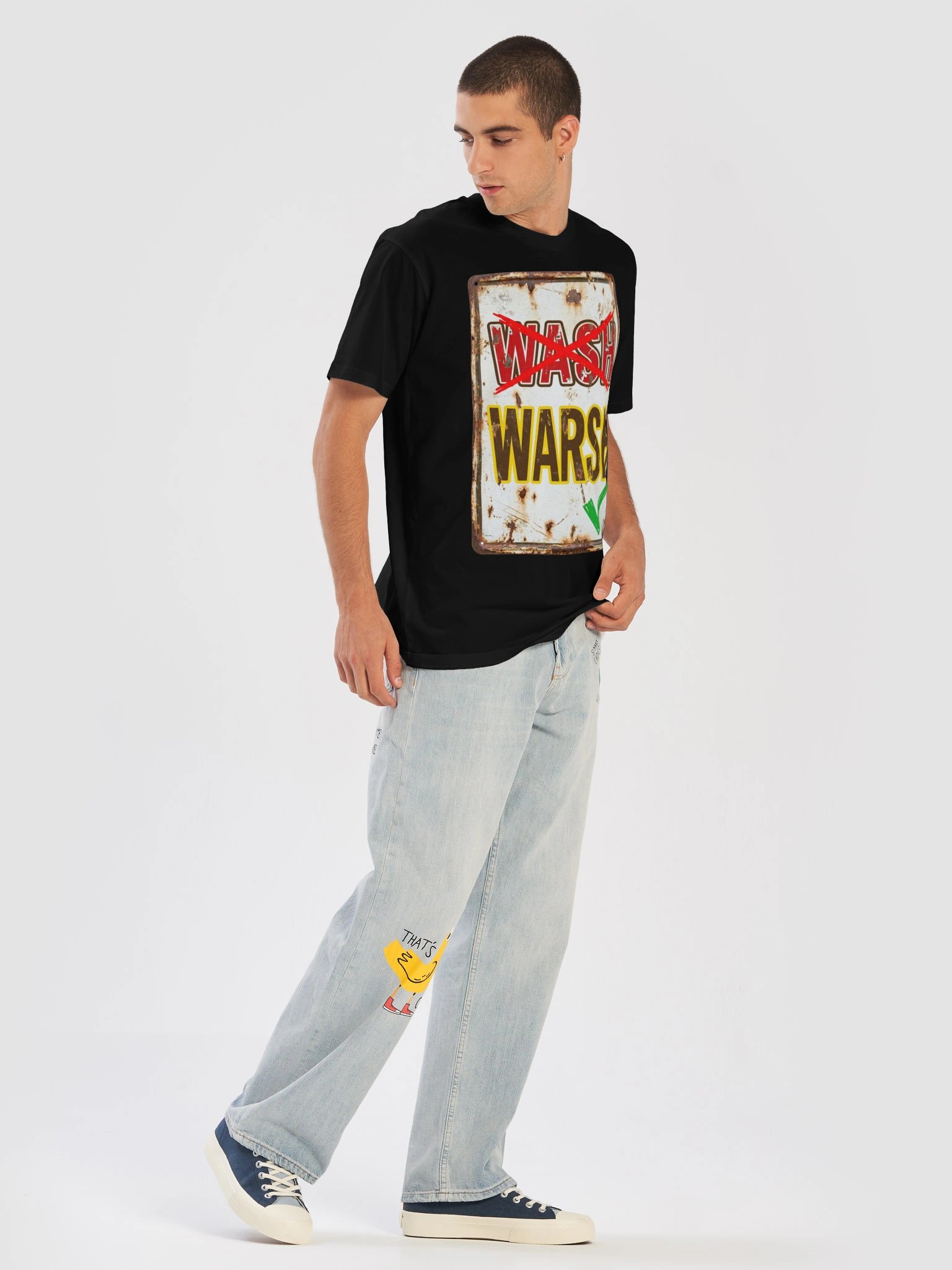 Wash Warsh Southern Accent Country Saying Pronunciation Joke T-Shirt product image (49)