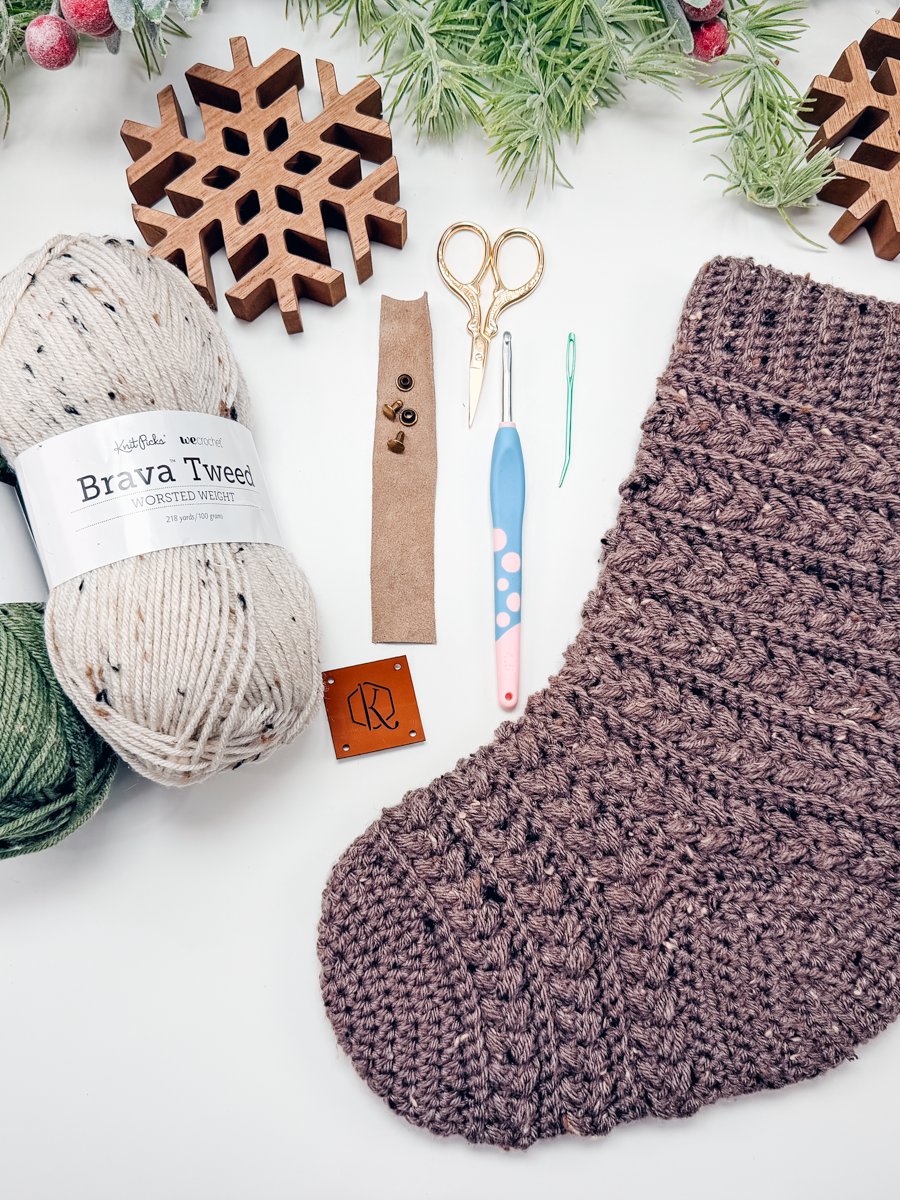 Wheat Stitch™ Stocking Crochet Pattern product image (3)