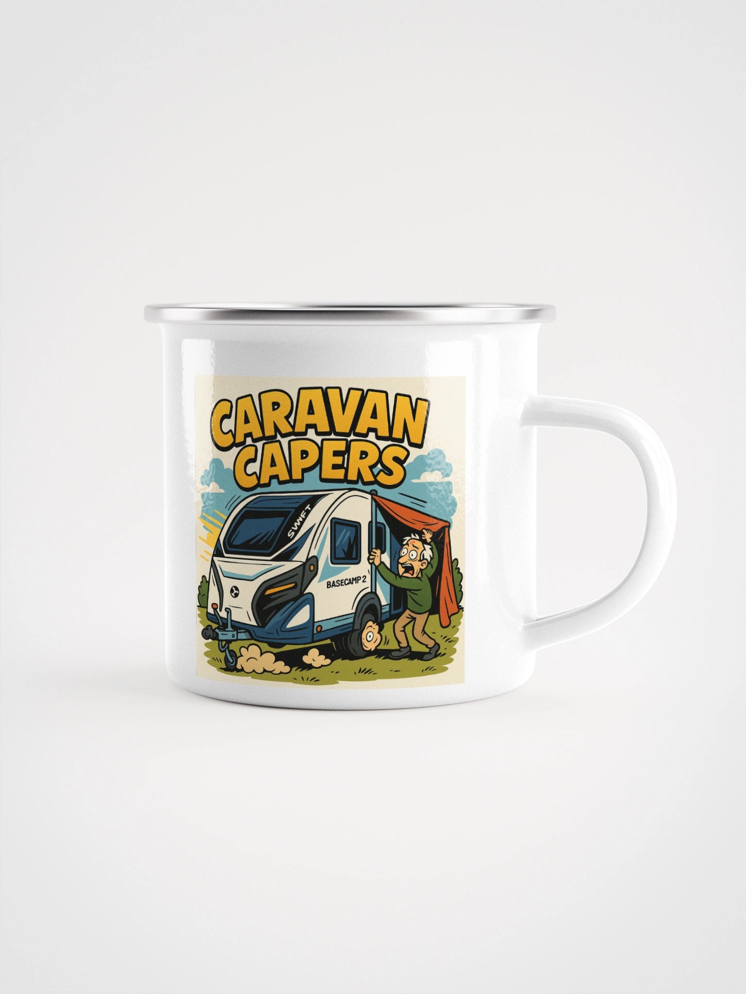 Caravan Capers Enamel Mug product image (1)