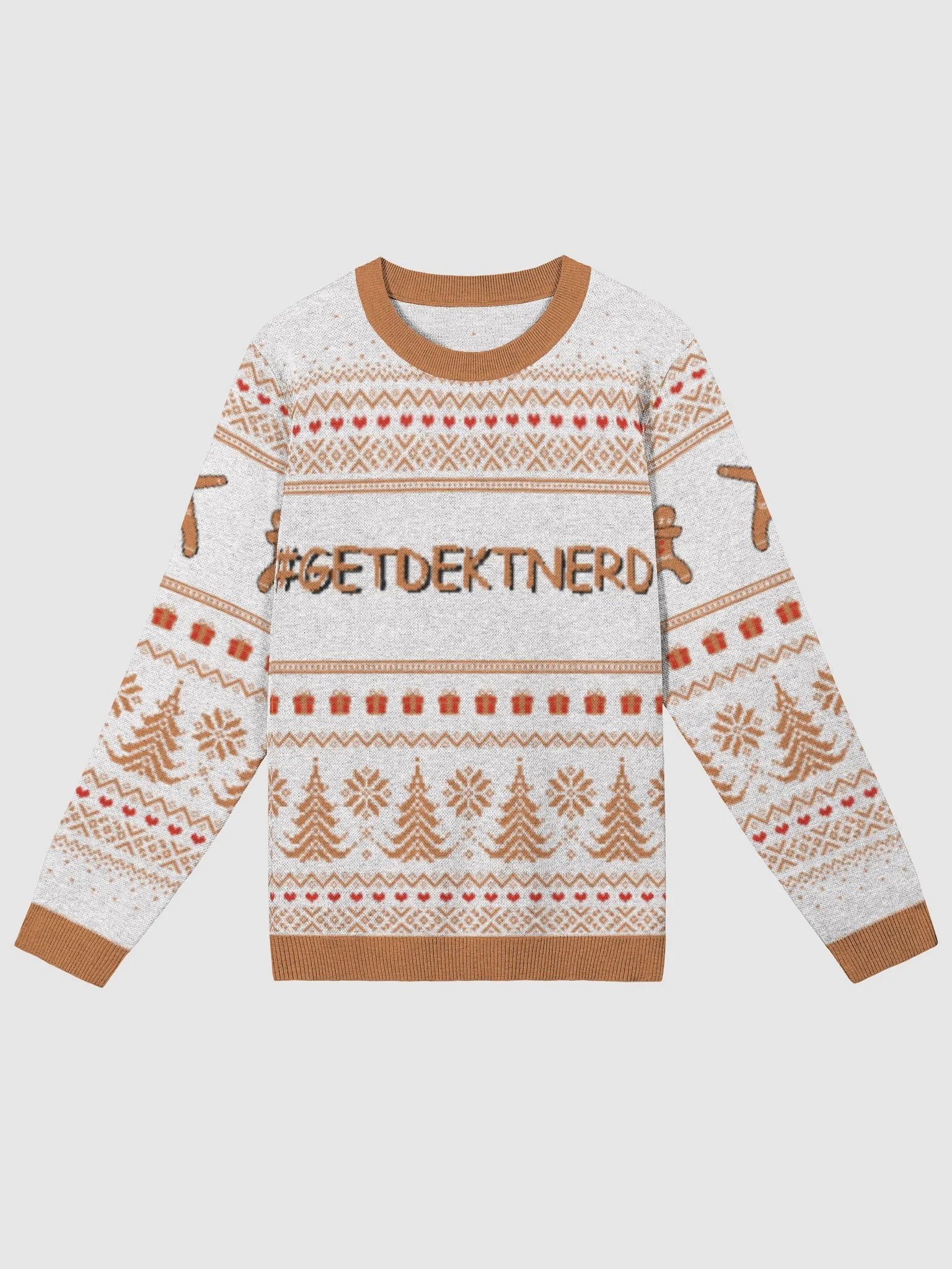 #GETDEKTNERD Christmas Sweater(Gingerbread) product image (1)