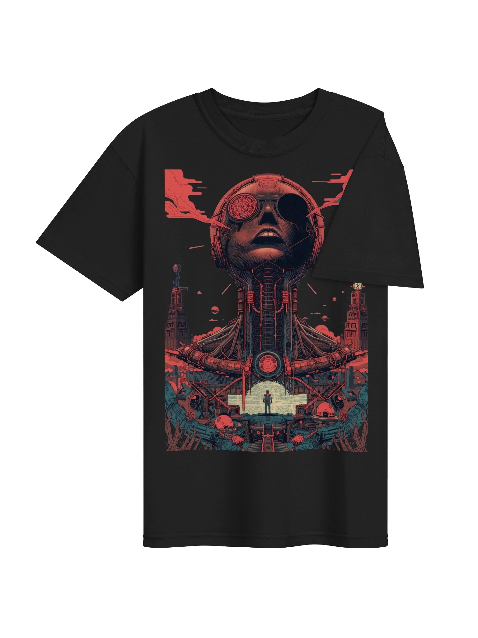 Cyberpunk Giant Head Heavyweight T-Shirt product image (7)