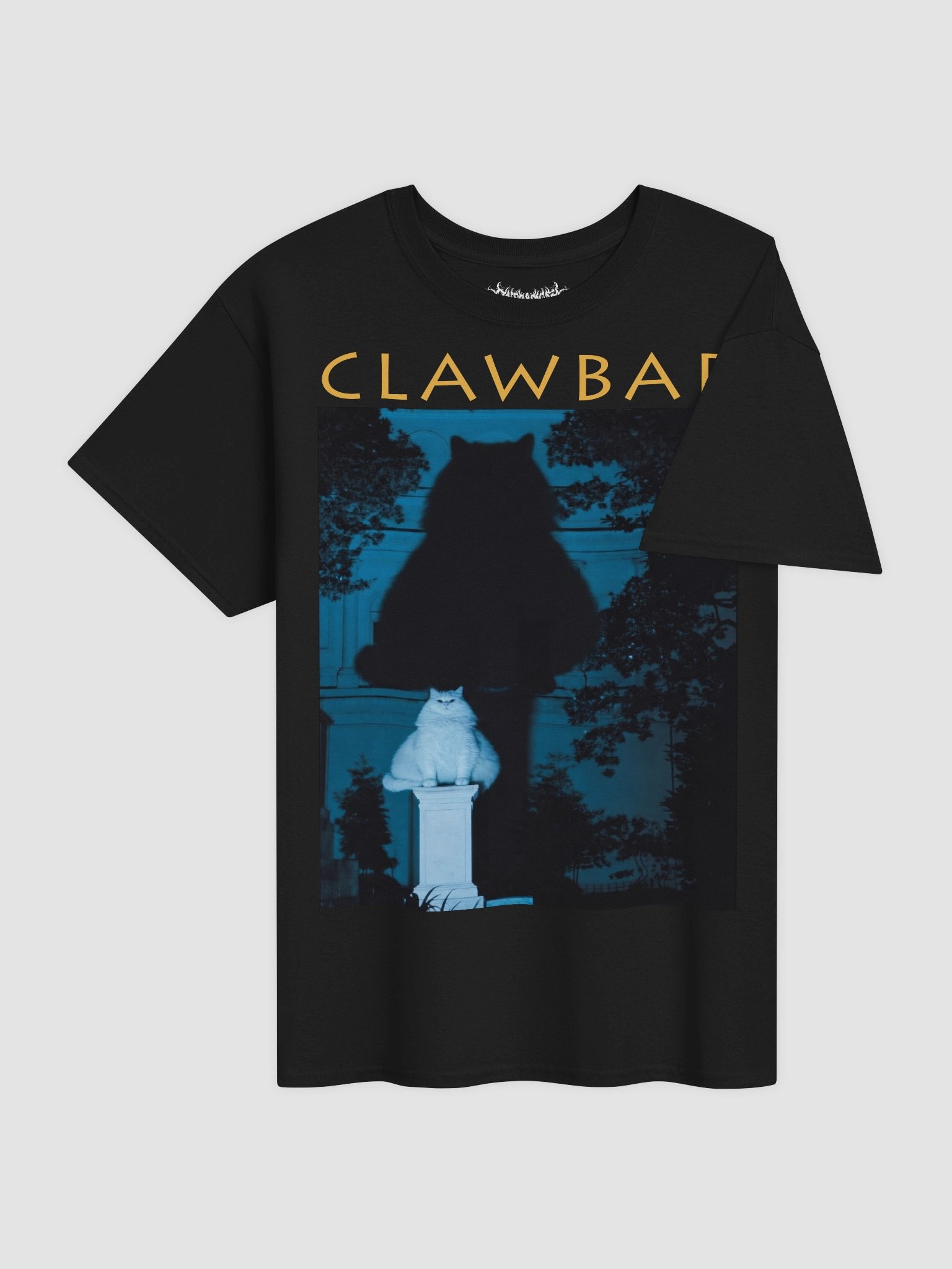 CLAWBAR FELINE EXCESS TEE — CROWBAR PARODY MERCH product image (4)
