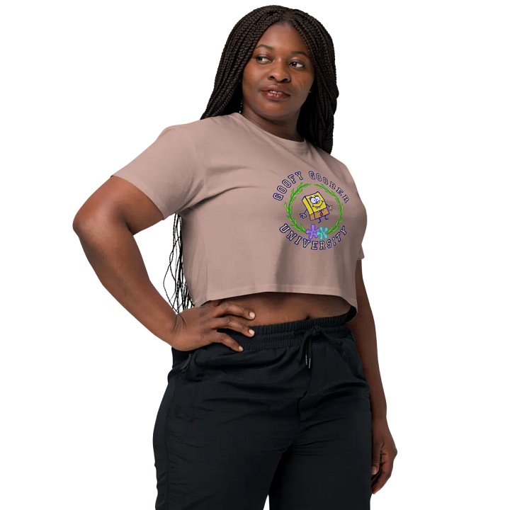 Goofy Goober University Crop Top product image (1)