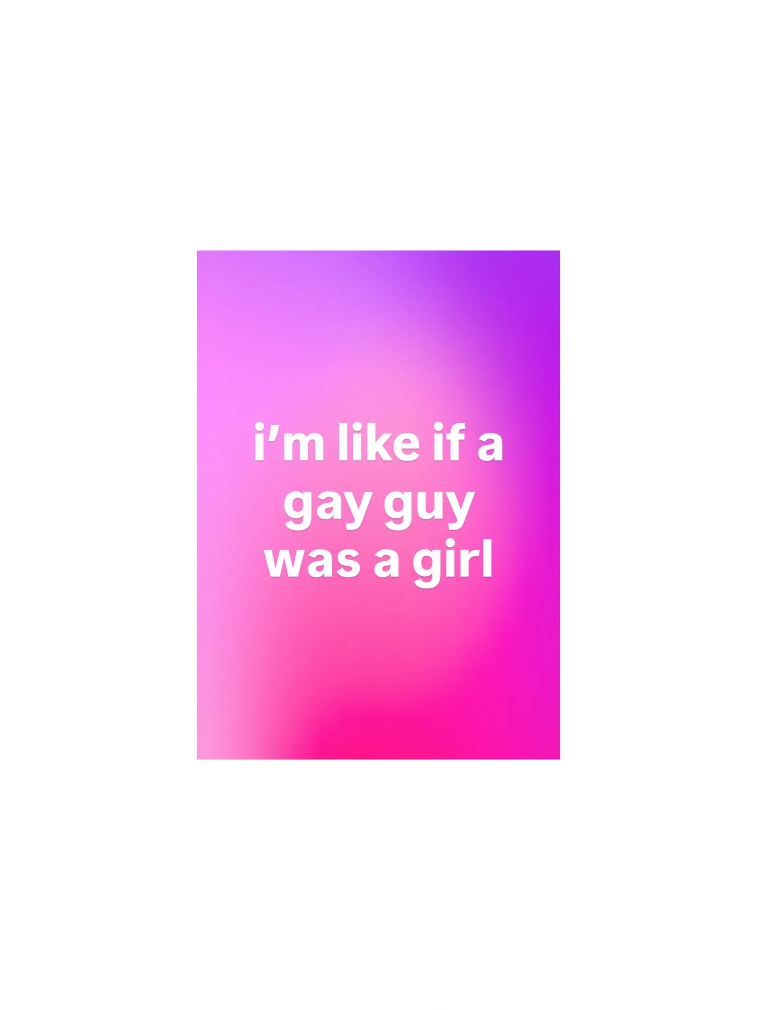 "Gay Guy" Create Mode Print/Poster