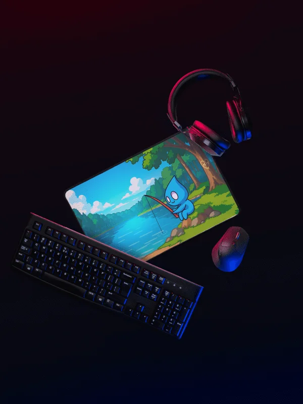 Mr Moist Gone Fishin' Mouse Pad product image (1)