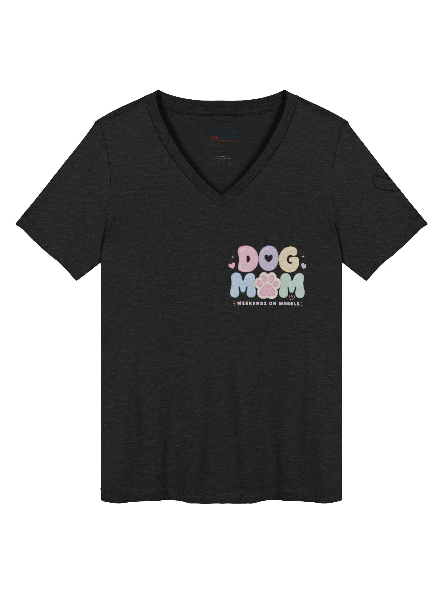 Coffee, Campfires & Dog Mom Things V-Neck Tee 🐾☕🏕️ product image (1)