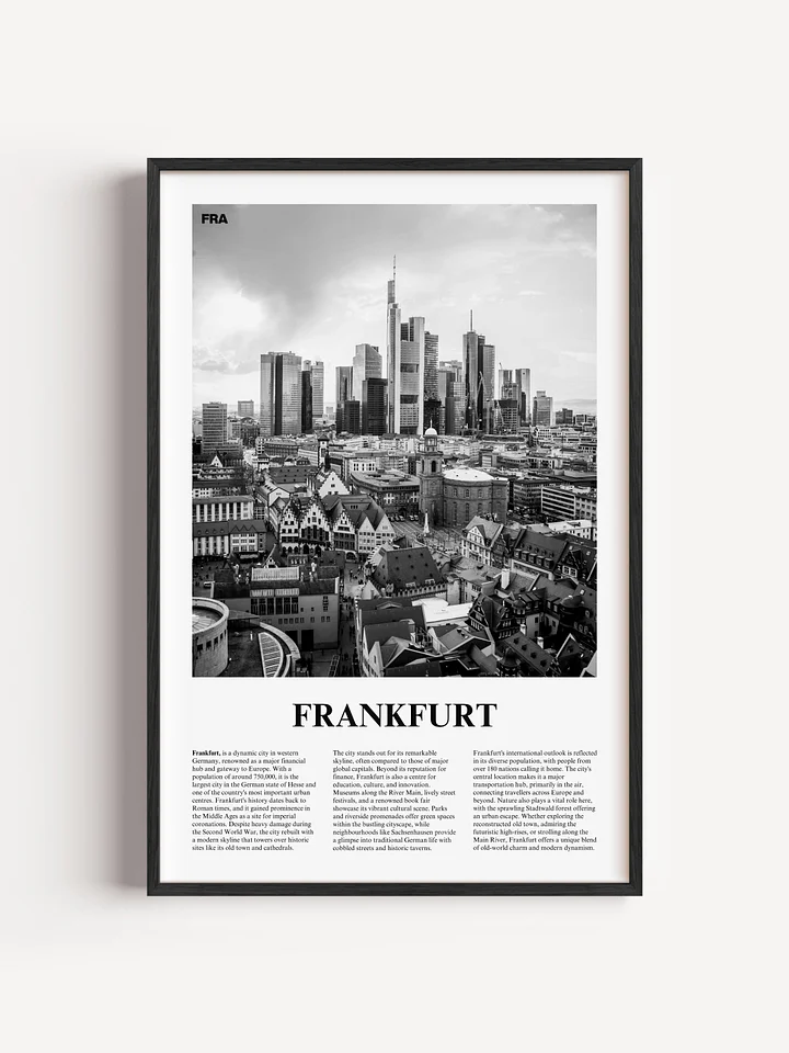 Frankfurt 01 Newspaper Poster product image (1)