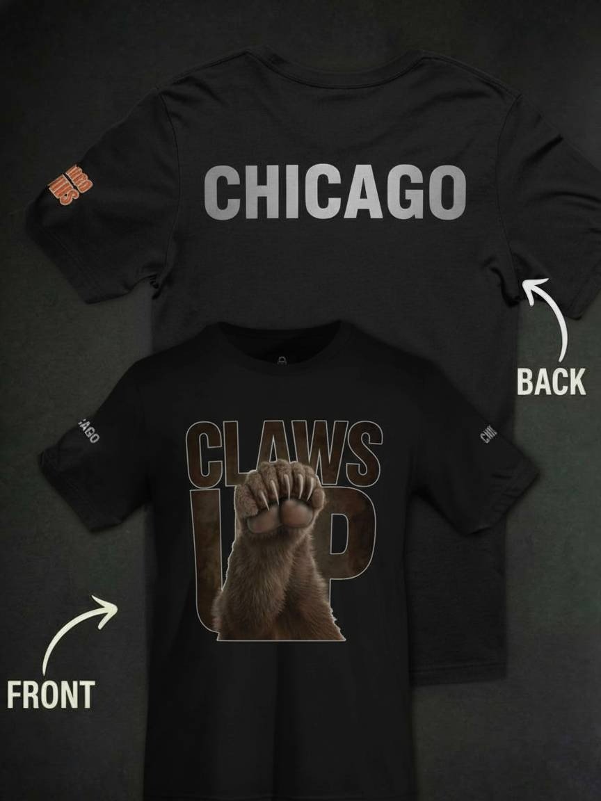 "Claws Up" Bears T-Shirt – Stand Proud! | Chicago | Football | Home Locker product image (1)