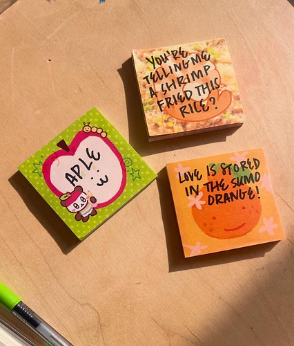 some new post-it notes i’m designing ^_^