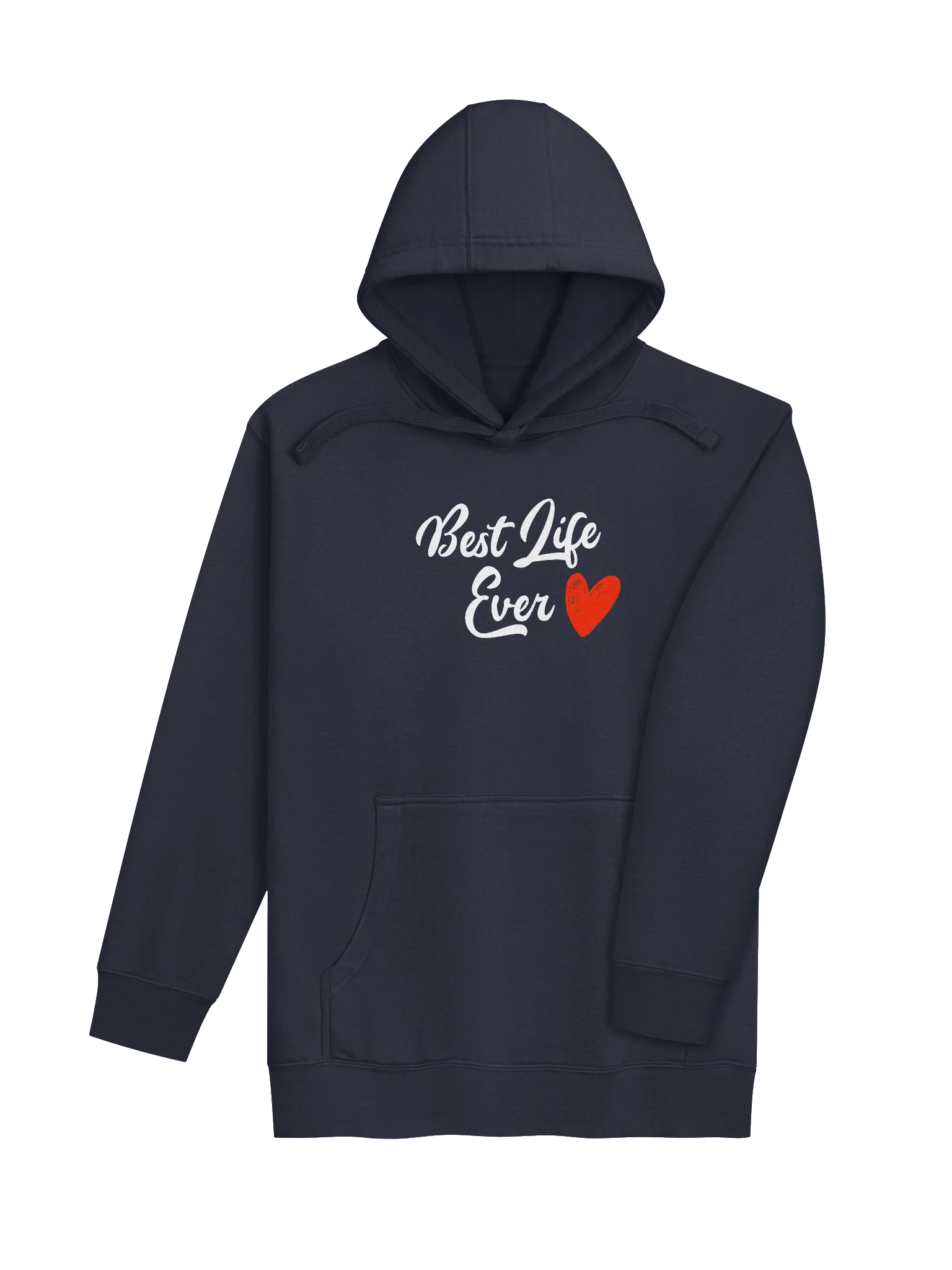 Best Life Ever Red Heart Unisex Hoodie product image (8)