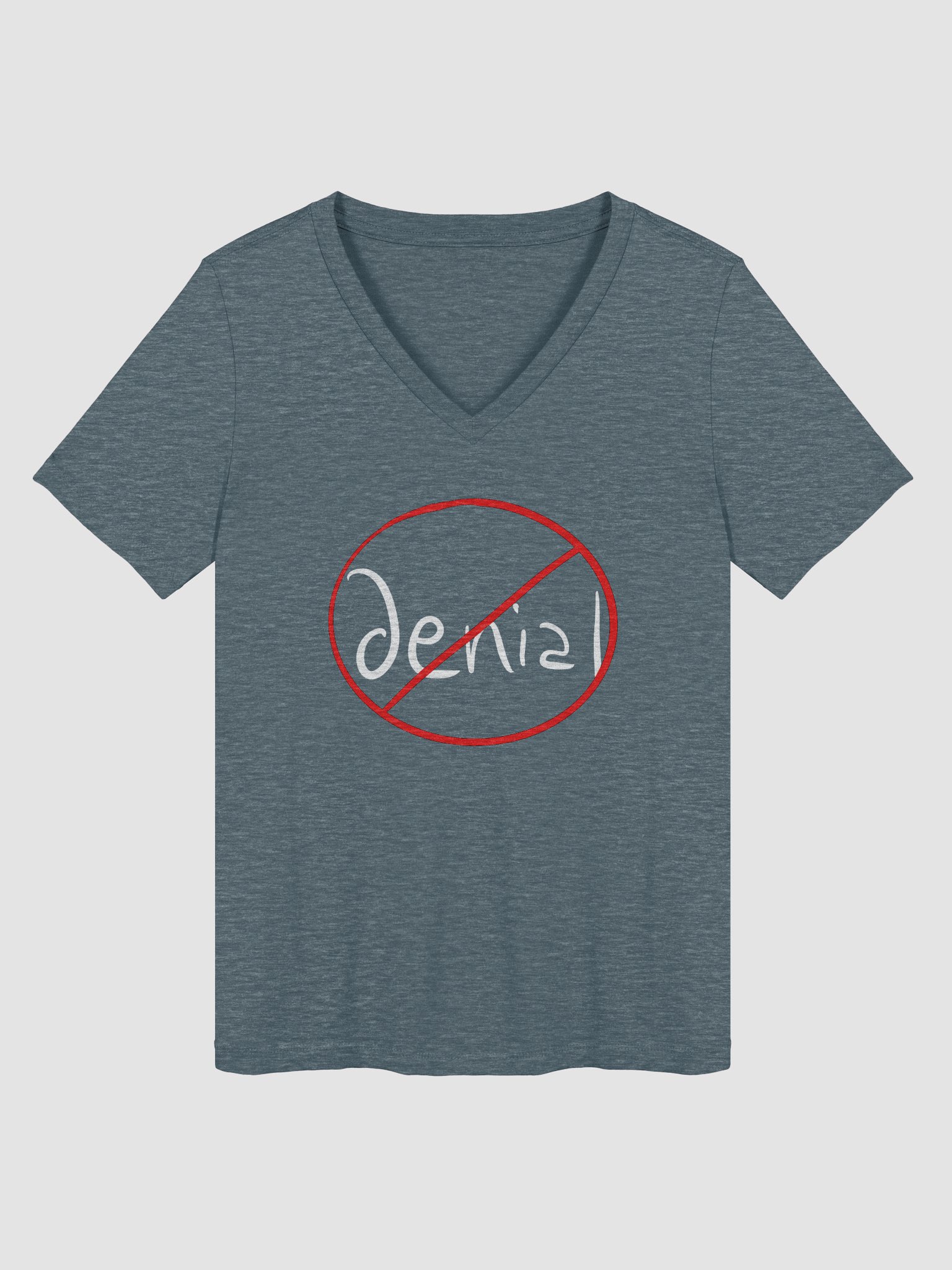 Ban Denial v-neck tee product image (3)