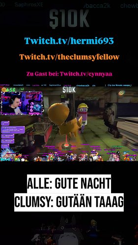 Kompletter Fiebertraum der Abend... 

Ich wurde das erste Mal zu einer Collab mit mehreren Streamern eingeladen, von der lieb...