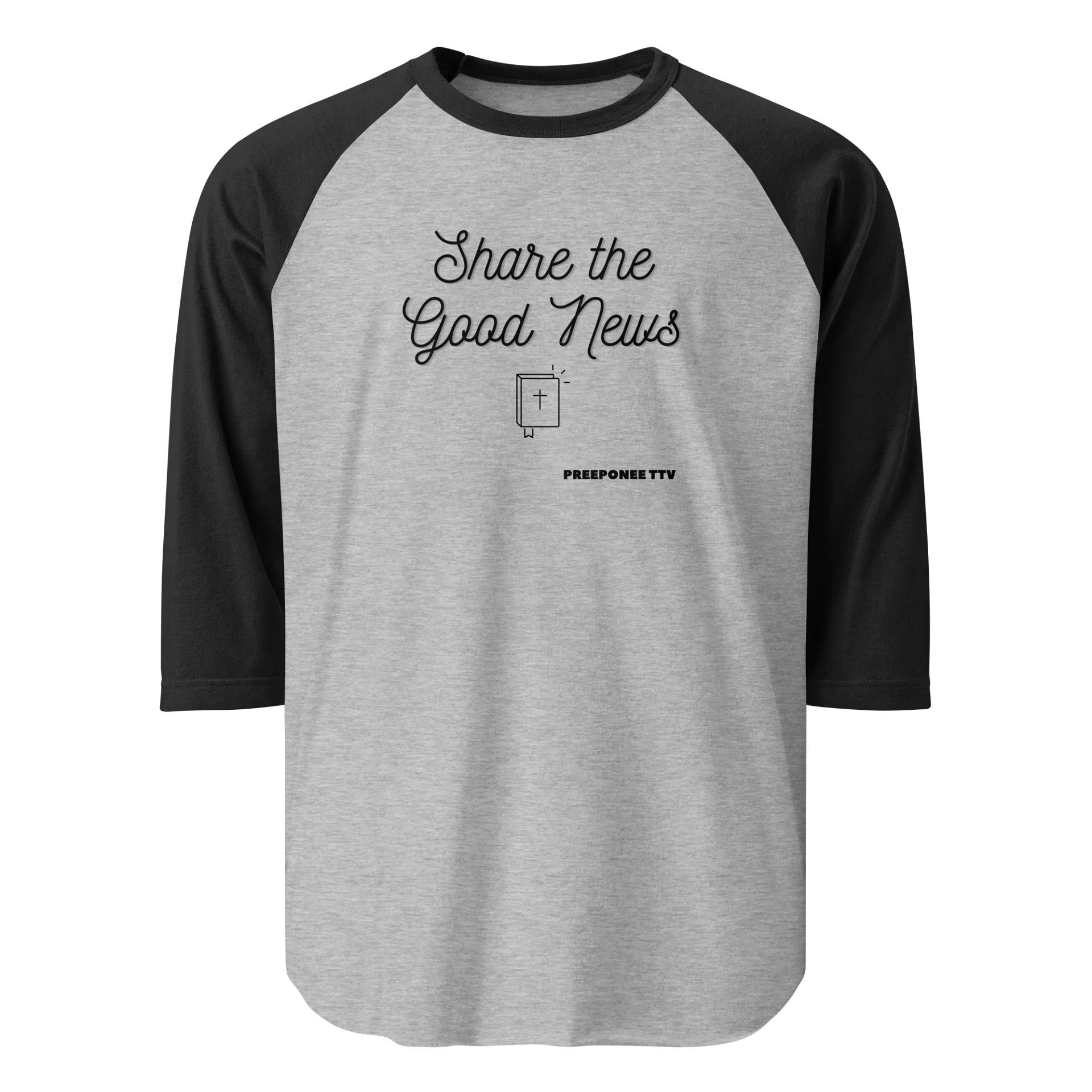 Good News Script Raglan Tee product image (1)
