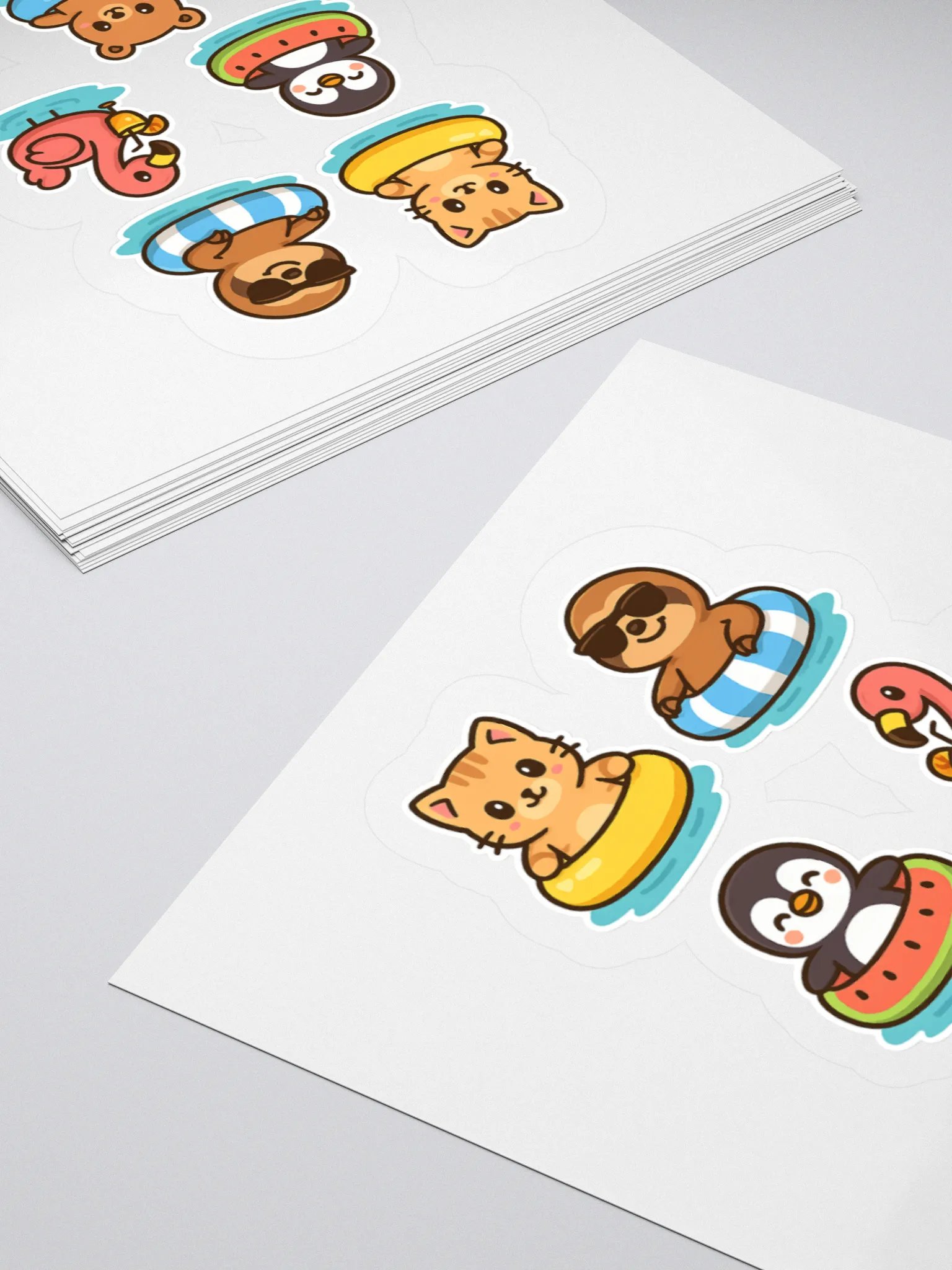 Animal Pool Party Sticker Set product image (4)