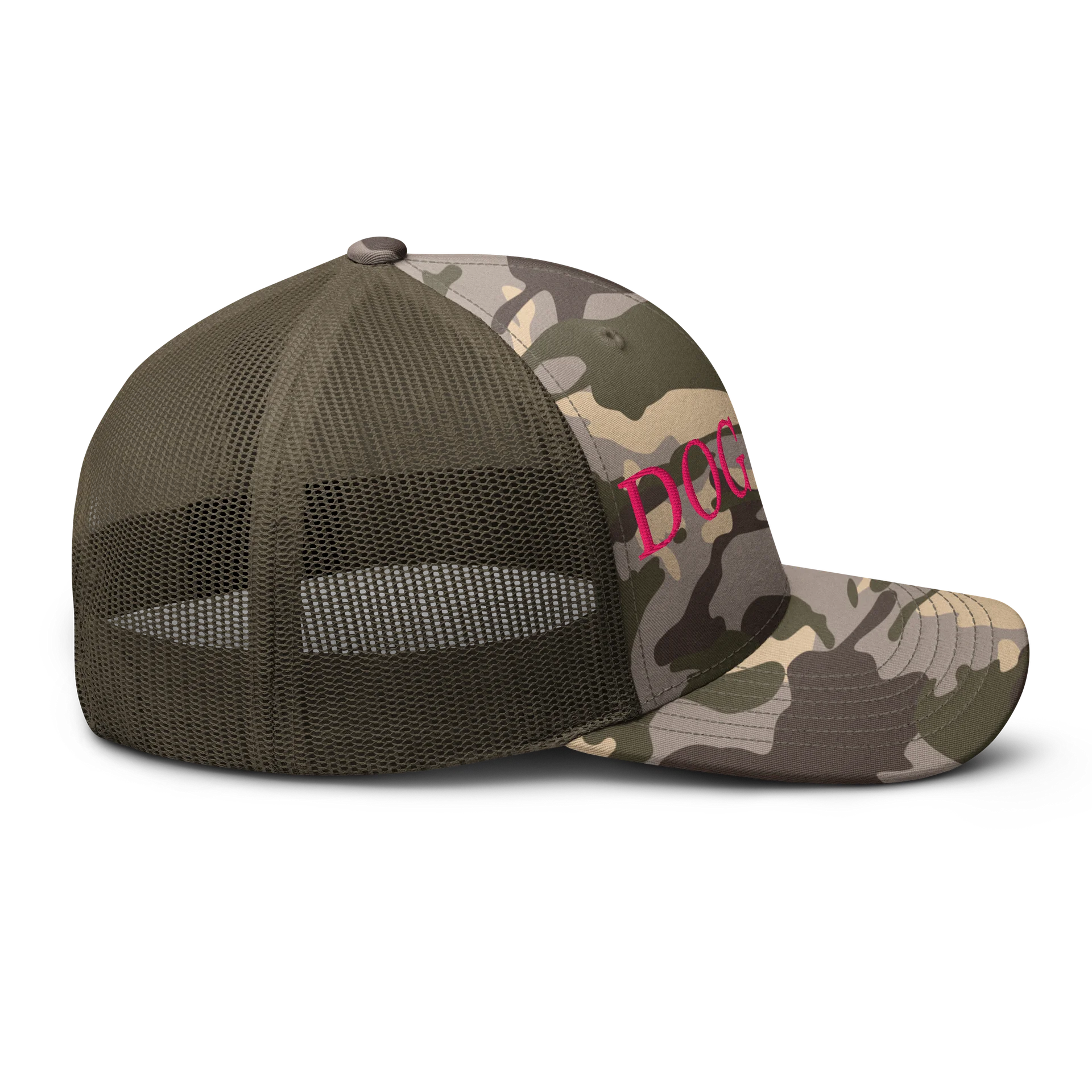 Embroidered Dog Mom Hat Camouflage Trucker Hat product image (17)