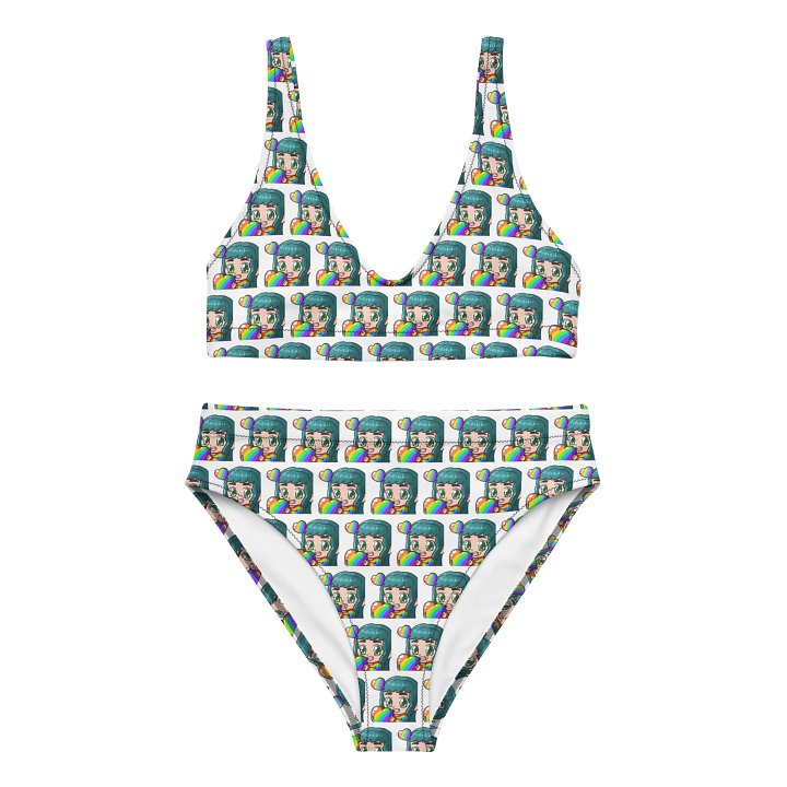 Rainbow Love MannyKae High Waisted Bikini Set product image (1)