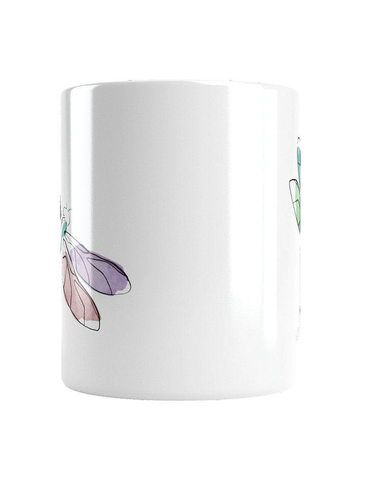 Grace in Motion Coffee Mug – Elegant Dragonfly Artwork product image (2)