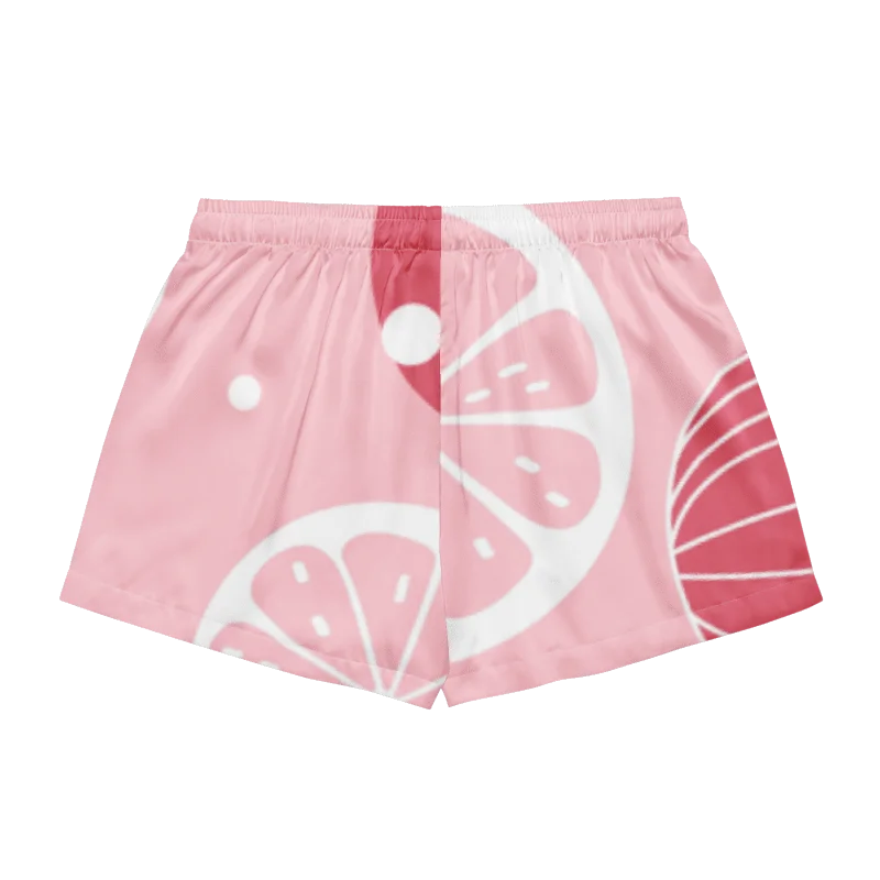 Pink Citrus Slice Pajama Shorts product image (3)