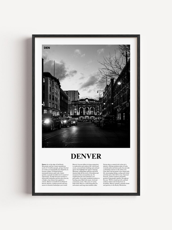 Denver 01 Newspaper Poster product image (1)