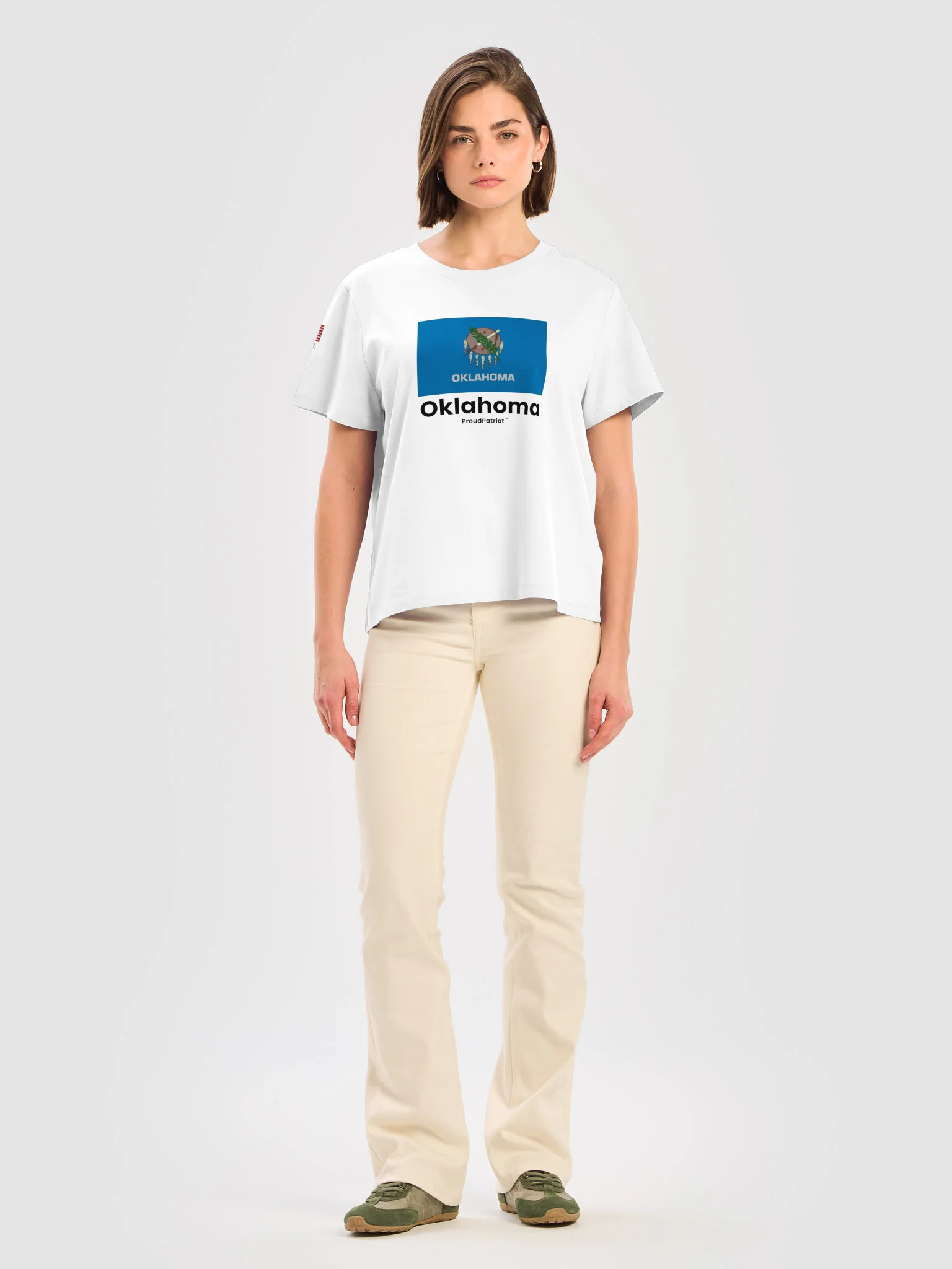 Oklahoma Women's Ribbed Neck T-Shirt product image (1)