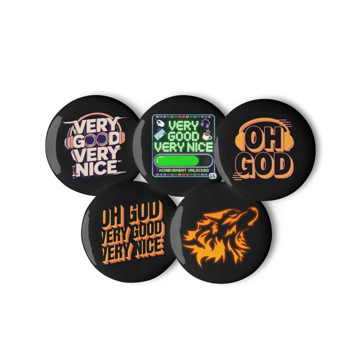 Wildfire Glow Pin Button Set product image (3)