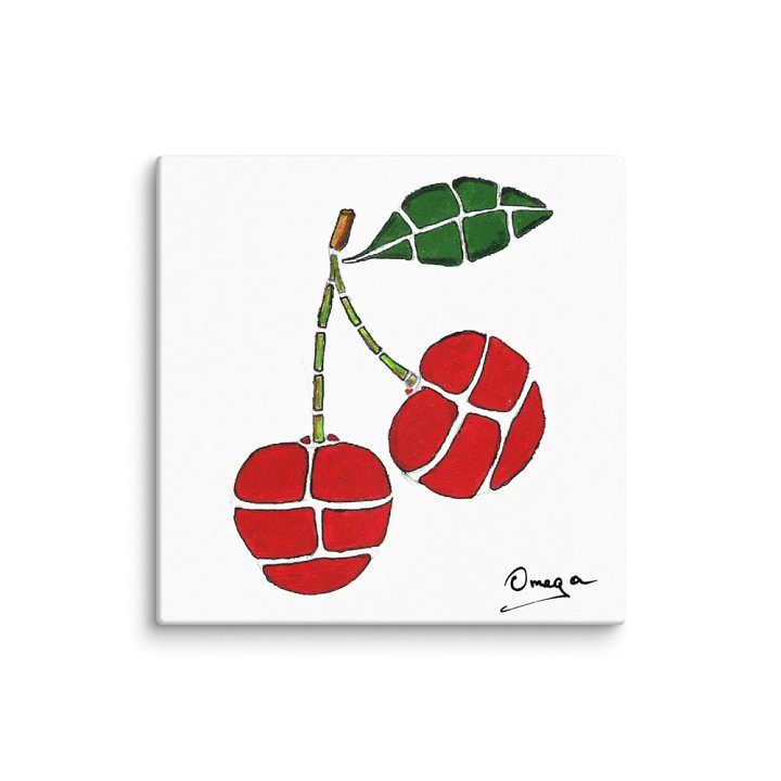 Cherries | Original Hand Painted | Canvas (in) | The Omega Collection product image (2)