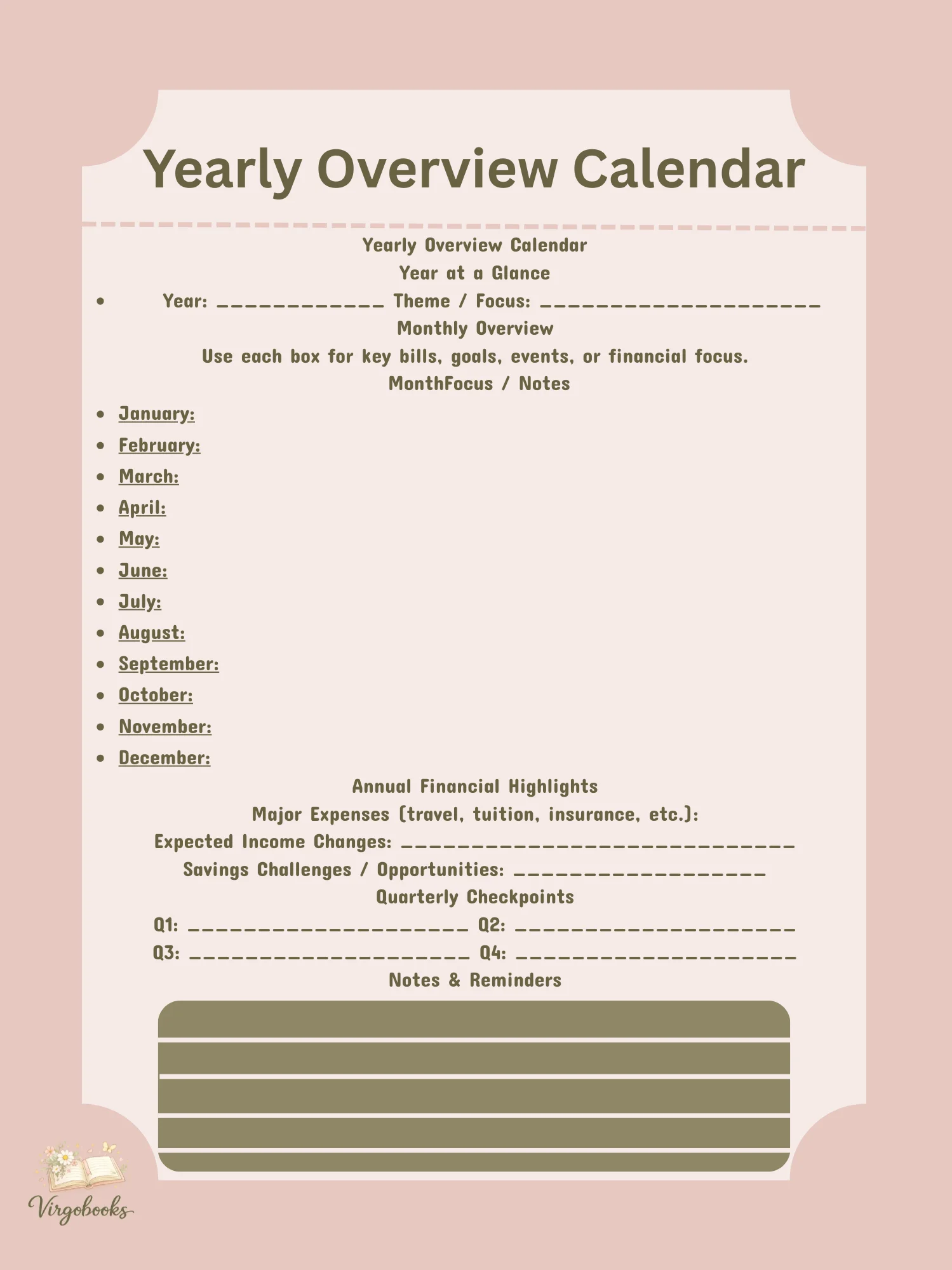 Digital Budget Planner for Small Business Owners and Artists — Cozy Tracking PDF + Canva product image (3)