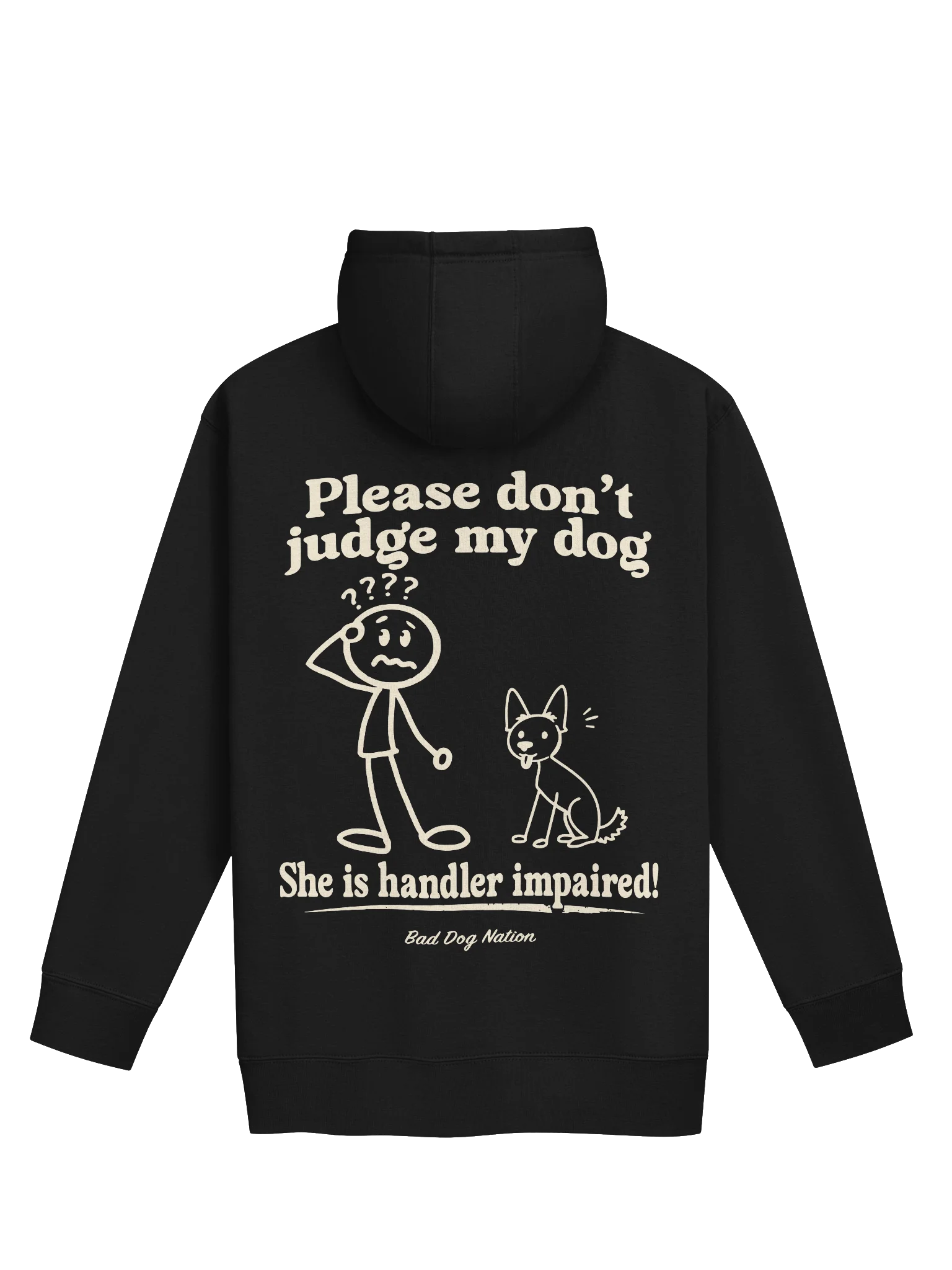 Handler impaired (female dog) - Premium Adult Unisex Hoodie product image (5)