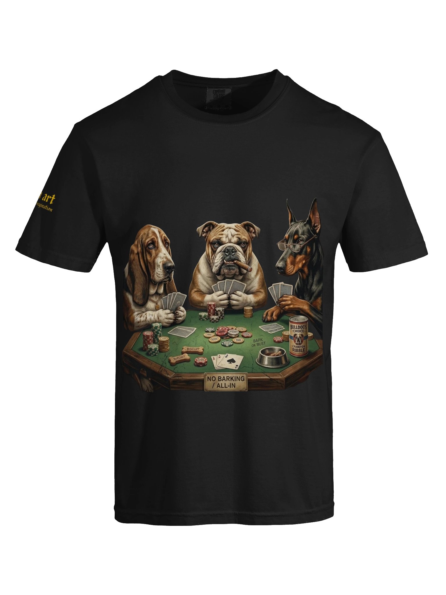 Vintage Dog Poker T-Shirt product image (5)