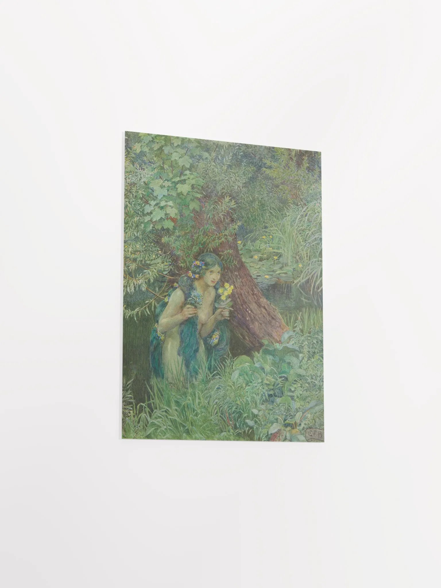 ''With goodly greenish locks, all loose untied'' by Eleanor Fortescue-Brickdale Poster product image (2)