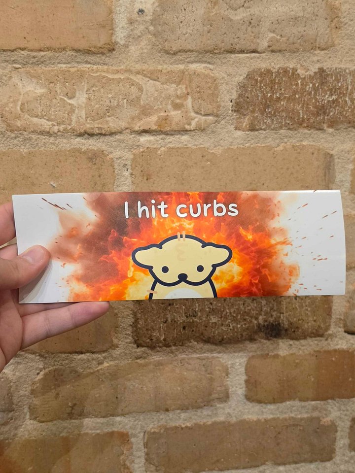 I Hit Curbs Bumper Magnet product image (2)