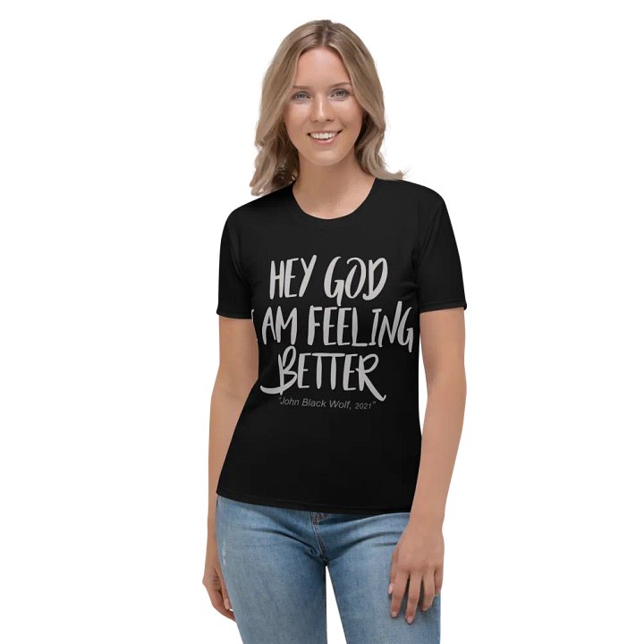 Hey God Women's All-Over Print Tee product image (1)