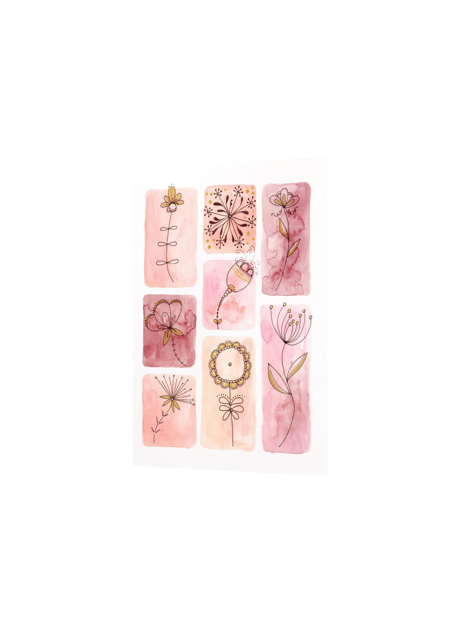 Whimsical Flower Doodle Poster 2 product image (16)