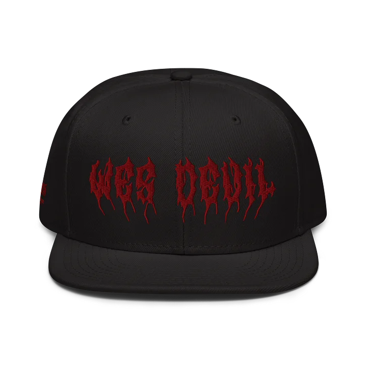 Wes Devil Embroidered Snapback Hat product image (1)