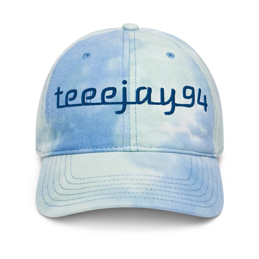 TEEEJAY94 TIE-DYE DAD HAT (SKY BLUE) product image (1)