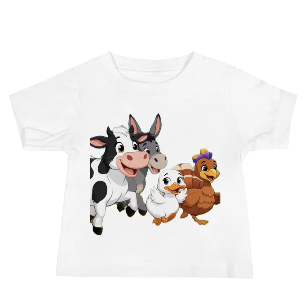 Happy Farm Friends Baby Tee product image (2)