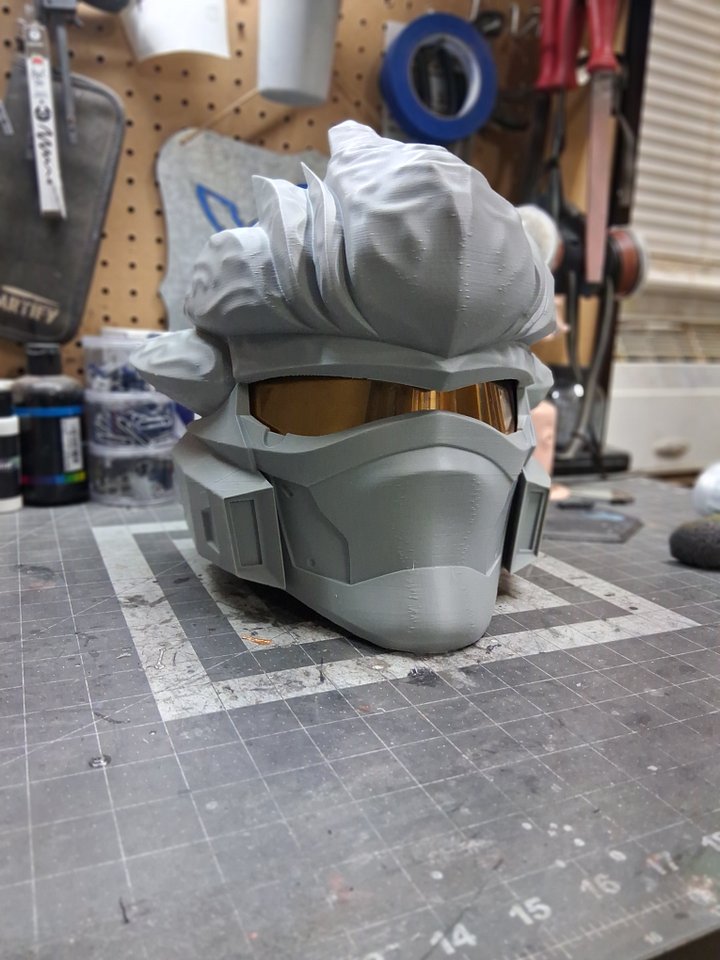 H3 Hayabusa Helmet life size 3D Printed Prop/ raw Assembled helmet+visor product image (2)