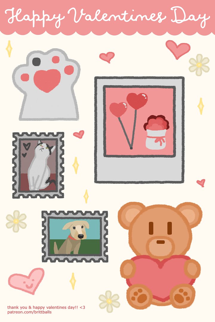 "Happy Valentine's Day" Sticker Sheet product image (2)